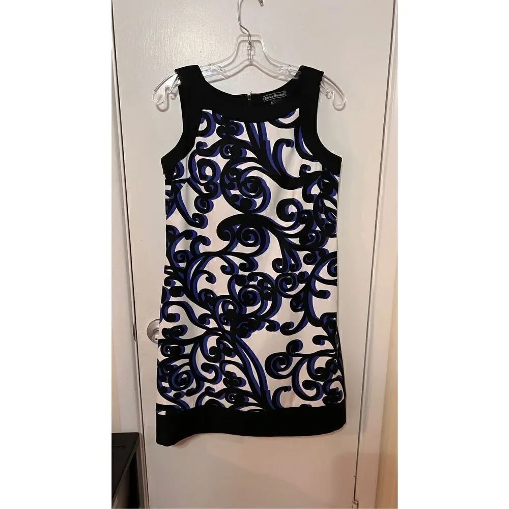 JESSICA HOWARD BLUE PAISLEY DRESS WOMENS SIZE 6